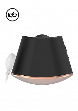 Elegance - 180/360 Degree Rotating & Vibrating Clitoral Stimulator - Black