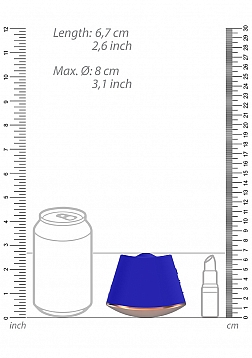 Elegance - 180/360 Degree Rotating & Vibrating Clitoral Stimulator - Blue