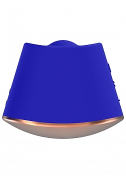 Elegance - 180/360 Degree Rotating & Vibrating Clitoral Stimulator - Blue