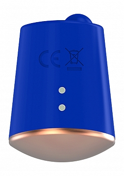 Elegance - 180/360 Degree Rotating & Vibrating Clitoral Stimulator - Blue