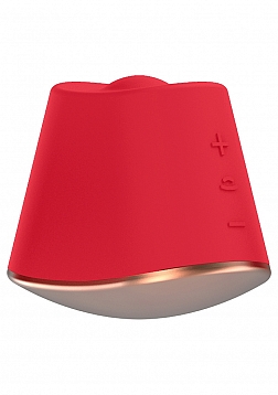 Elegance - 180/360 Degree Rotating & Vibrating Clitoral Stimulator - Red