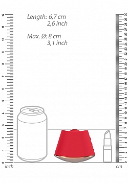 Elegance - 180/360 Degree Rotating & Vibrating Clitoral Stimulator - Red