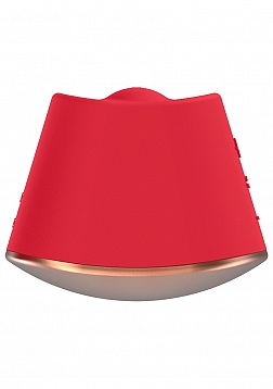 Elegance - 180/360 Degree Rotating & Vibrating Clitoral Stimulator - Red
