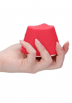 Elegance - 180/360 Degree Rotating & Vibrating Clitoral Stimulator - Red