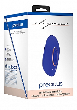 Elegance - Mini Rechargeable Clitoral Stimulator - Blue