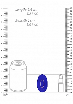 Elegance - Mini Rechargeable Clitoral Stimulator - Blue