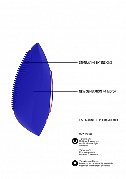 Elegance - Mini Rechargeable Clitoral Stimulator - Blue