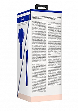 Elegance - Ultimate Flexibility Flat Double-Ended..Rechargeable Vibrator-Blue