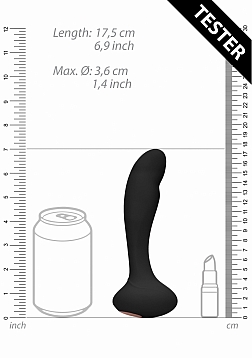 G-Spot and Prostate Vibrator-Black-Tester