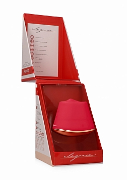 Elegance - 180/360 Degree Rotating & Vibrating Clitoral Stimulator - Red