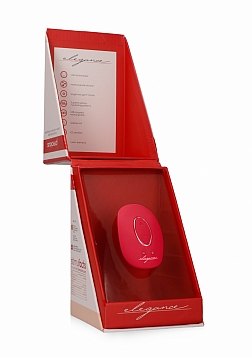 Elegance - Mini Rechargeable Clitoral Stimulator - Red