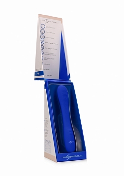Elegance - Ultimate Flexibility Flat Double-Ended..Rechargeable Vibrator-Blue