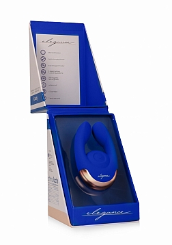 Elegance - Dual Motor Clitoral Stimulator - Blue