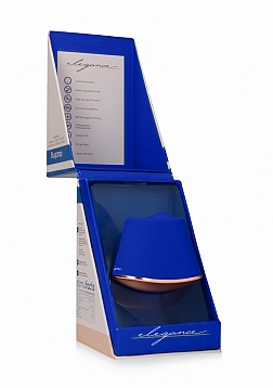 Elegance - 180/360 Degree Rotating & Vibrating Clitoral Stimulator - Blue