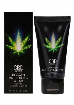 CBD Cannabis Masturbation Cream for Him - 2 fl oz / 50 ml