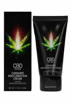 CBD Cannabis Masturbation Cream For Her - 2 fl oz / 50 ml