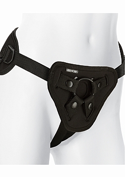 Supreme Harness with Vibrating Plug and Remote Control - 2 Pieces