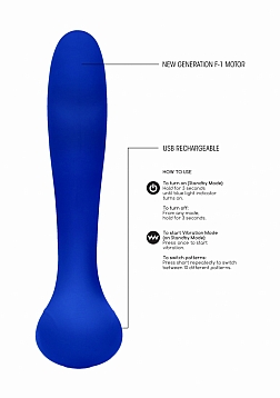 Elegance - Rechargeable G-Spot Vibrator - Blue