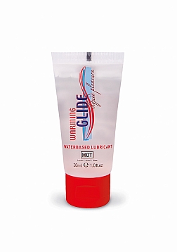 Warming Glide Liquid Pleasure - Waterbased Lubricant - 1 fl oz / 30 ml