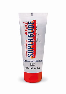 Anal Superglide Warming Liquid Pleasure - Waterbased Lubricant - 3 fl oz / 100 ml