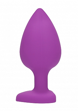 Ouch! - Diamond Heart Butt Plug-Extra Large-Purple