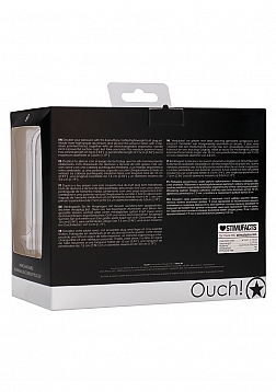 Ouch! - Interchangeable Butt Plug Set-Pointed Medium-Black