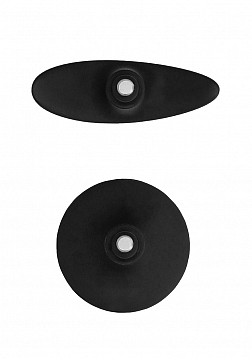 Ouch! - Interchangeable Butt Plug Set-Pointed Medium-Black