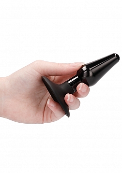 Ouch! - Interchangeable Butt Plug Set-Pointed Medium-Black