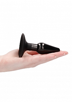 Ouch! - Interchangeable Butt Plug Set-Pointed Medium-Black