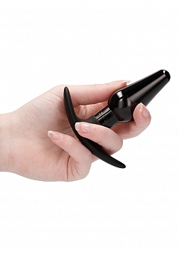 Ouch! - Interchangeable Butt Plug Set-Pointed Medium-Black