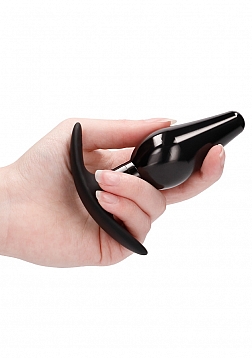 Ouch! - Interchangeable Butt Plug Set-Pointed Large-Black