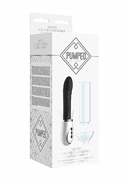 Pumped - Twister-4 in 1 Rechargeable Couples Pump Kit-Black