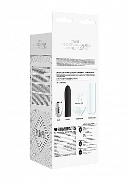 Pumped - Twister-4 in 1 Rechargeable Couples Pump Kit-Black