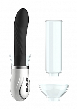Pumped - Twister-4 in 1 Rechargeable Couples Pump Kit-Black