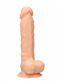 Silicone Dildo with Balls - 9" / 23 cm