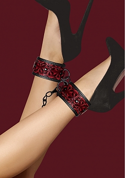 Ouch! - Luxury Ankle Cuffs - Burgundy