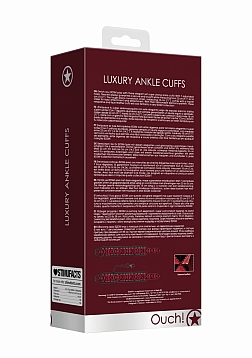 Ouch! - Luxury Ankle Cuffs - Burgundy