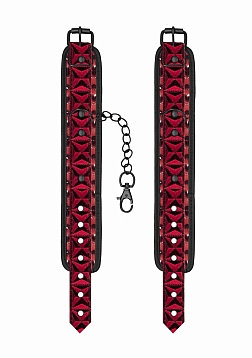 Ouch! - Luxury Ankle Cuffs - Burgundy