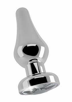 Rich - Plug Sparkling Sapphire - 3.90" - Silver