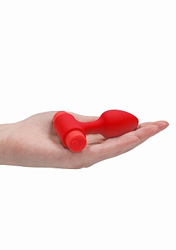 Ouch! - Silicone Rechargeable Anal Set - Red