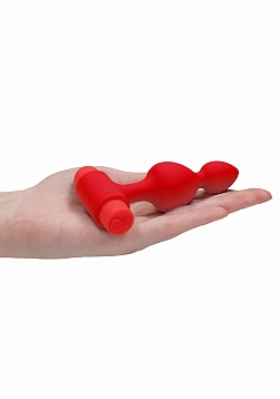 Ouch! - Silicone Rechargeable Anal Set - Red