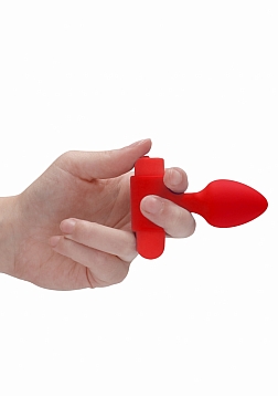 Ouch! - Silicone Rechargeable Anal Set - Red
