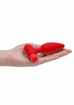 Ouch! - Silicone Rechargeable Anal Set - Red