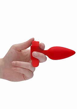 Ouch! - Silicone Rechargeable Anal Set - Red