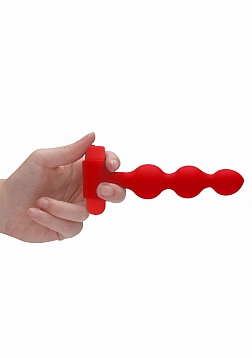 Ouch! - Silicone Rechargeable Anal Set - Red