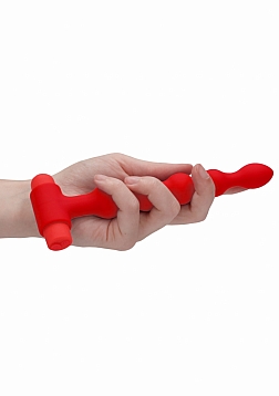 Ouch! - Silicone Rechargeable Anal Set - Red