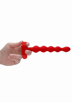 Ouch! - Silicone Rechargeable Anal Set - Red