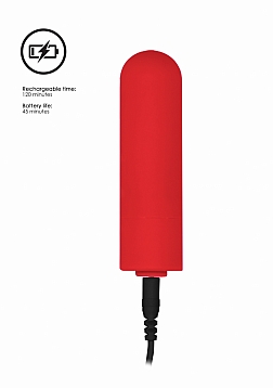 Ouch! - Silicone Rechargeable Anal Set - Red
