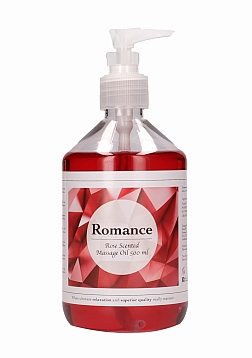 Romance - Massage Oil - Rose Scented - 17 fl oz / 500 ml