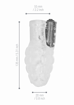 SONO - NO.22 - Stroker - with Vibrating Bullet - Transparent